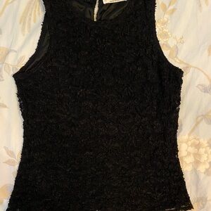 Gemilli Black Lace Sleeveless Top